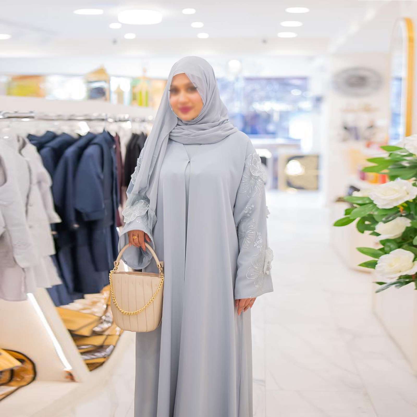 Abaya Light Blue - 012