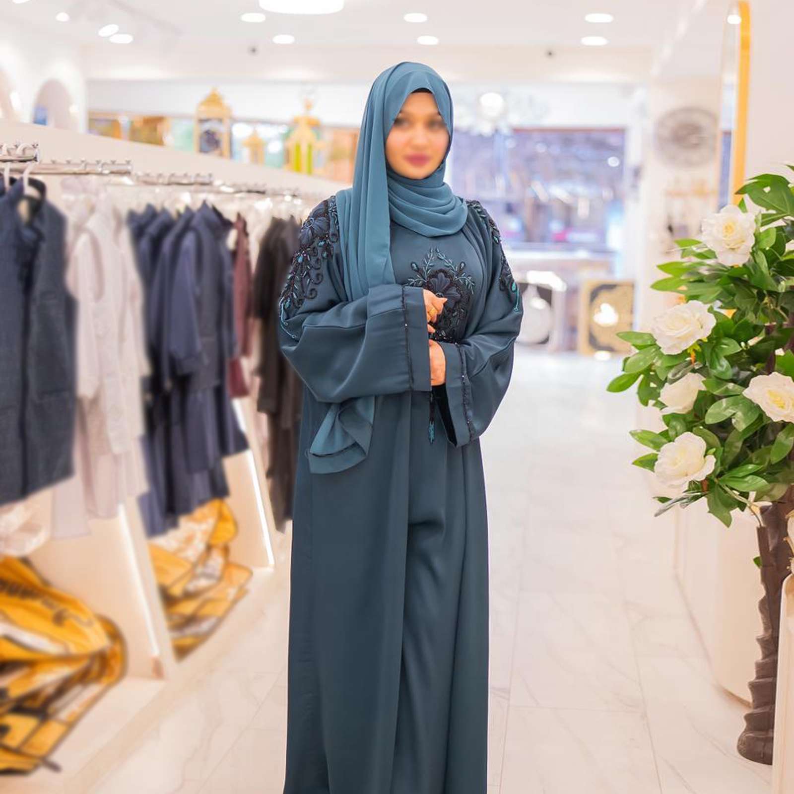 Abaya Dark Blue - 011