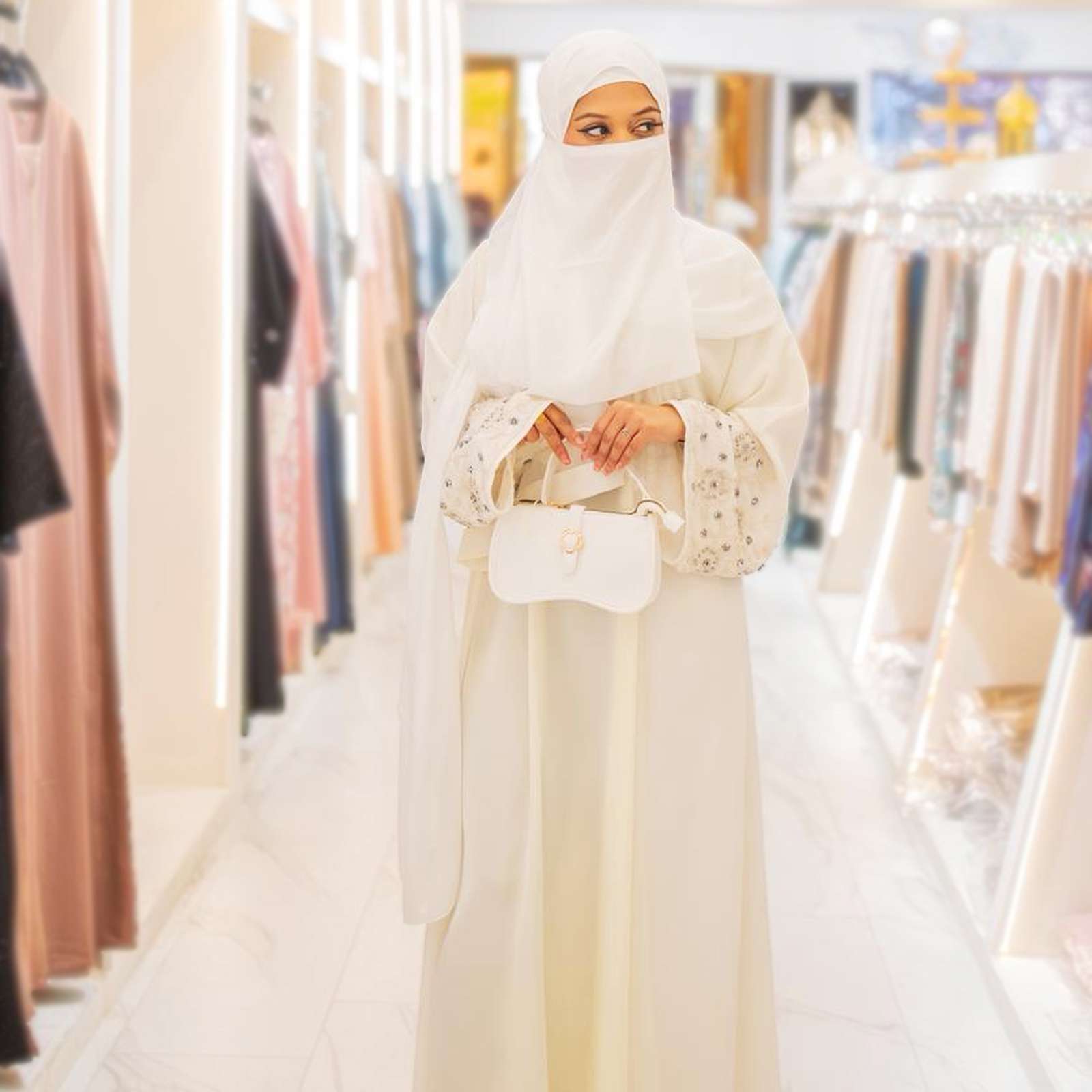 Abaya White - 014