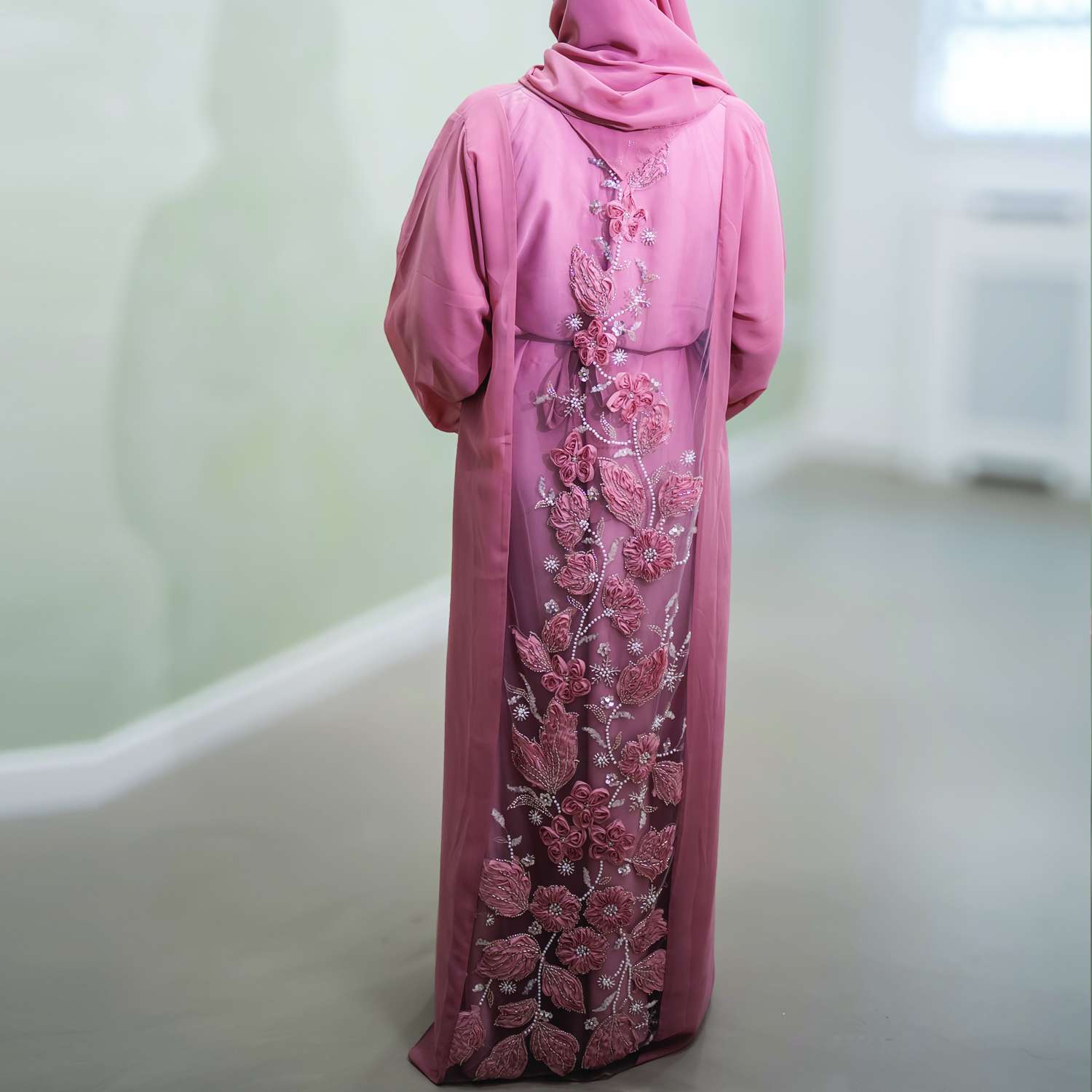 Abaya Pink - 017