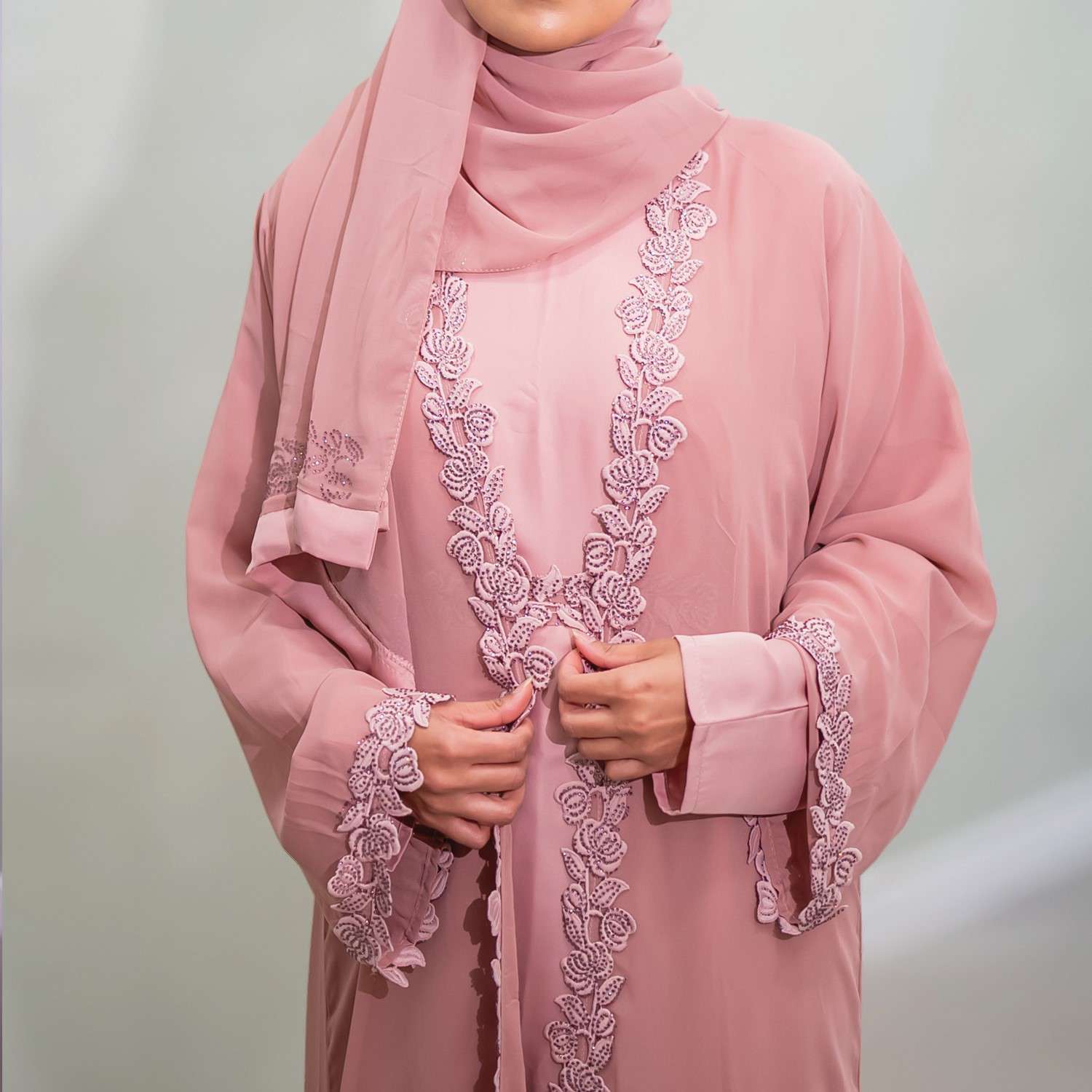Abaya Pink - 017