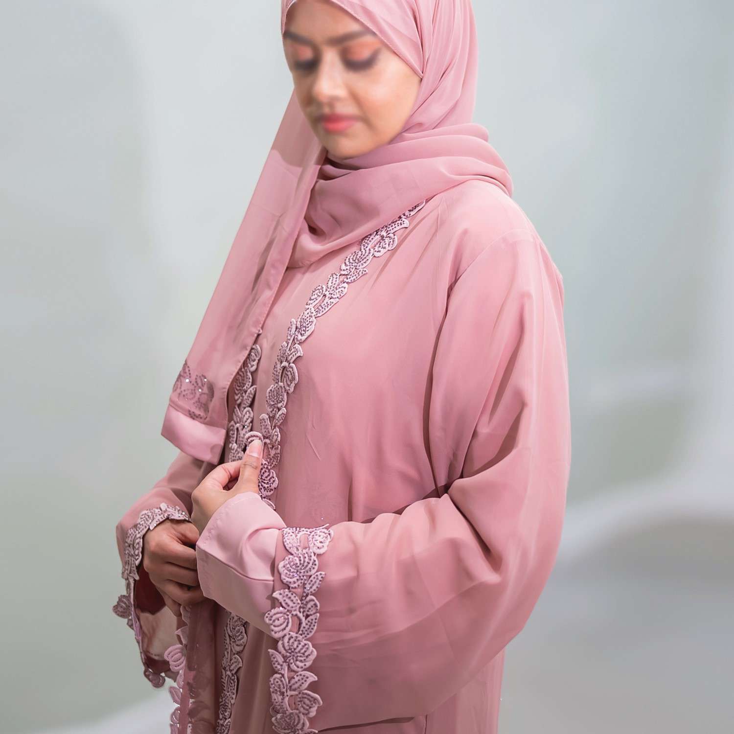 Abaya Pink - 017