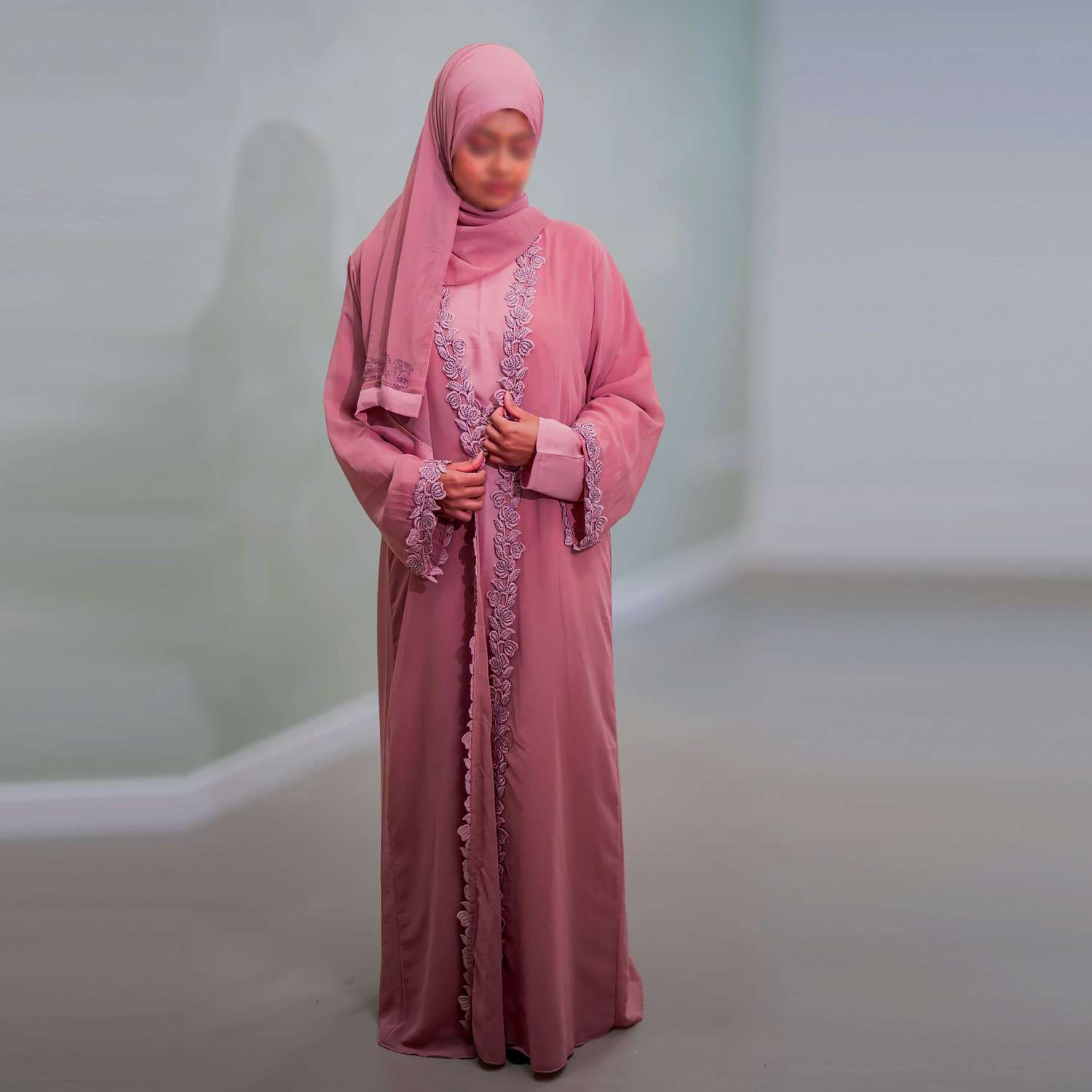 Abaya Pink - 017