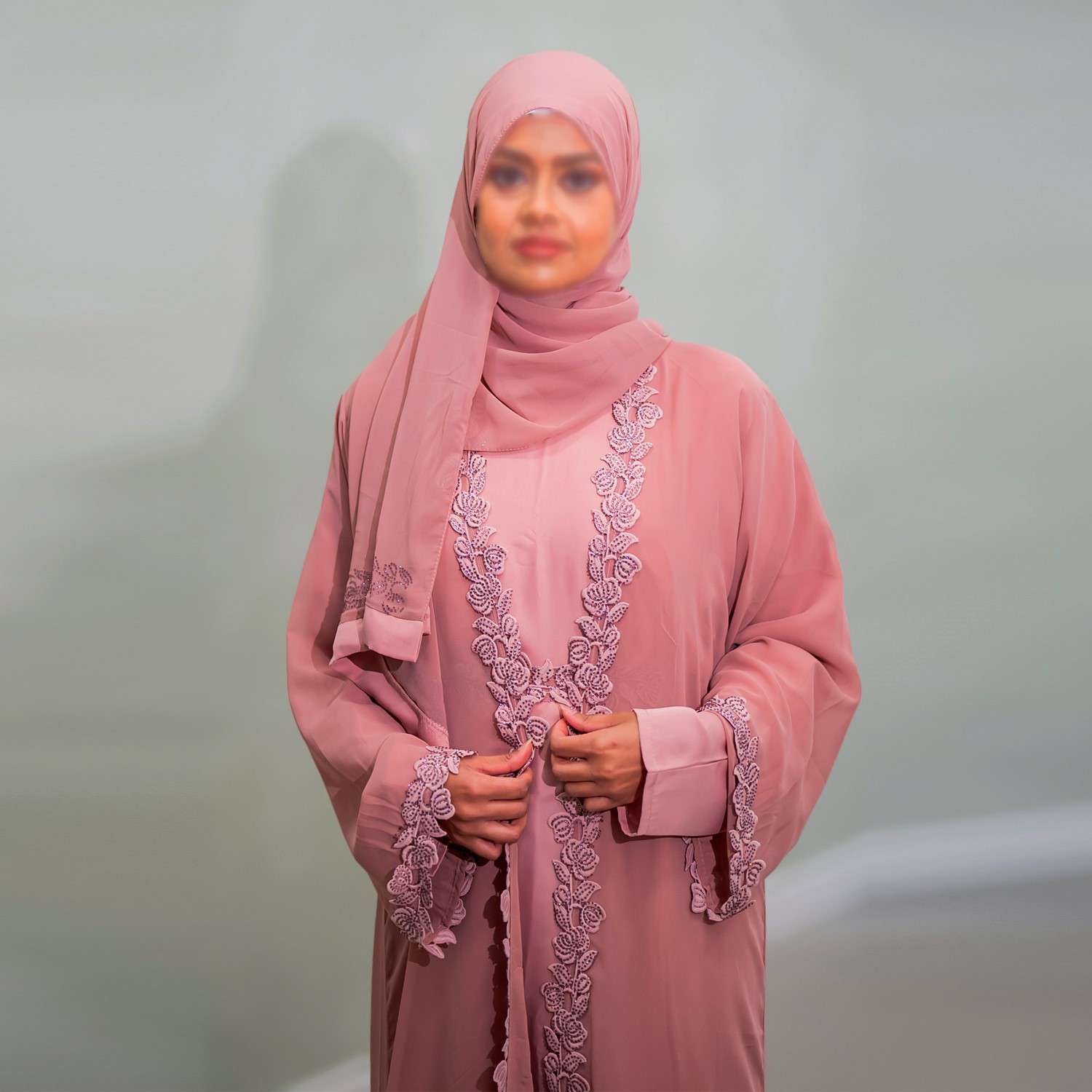 Abaya Pink - 017
