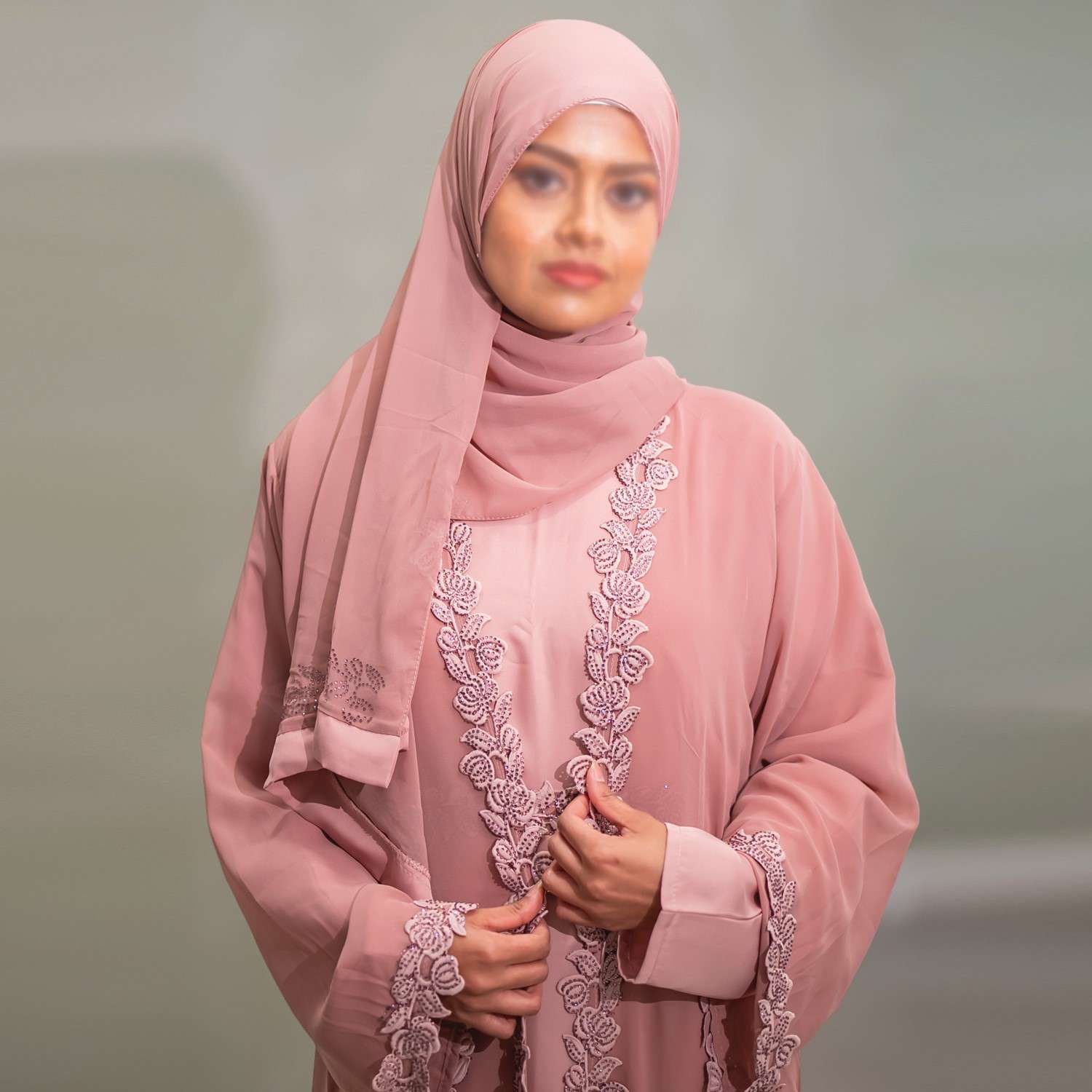 Abaya Pink - 017