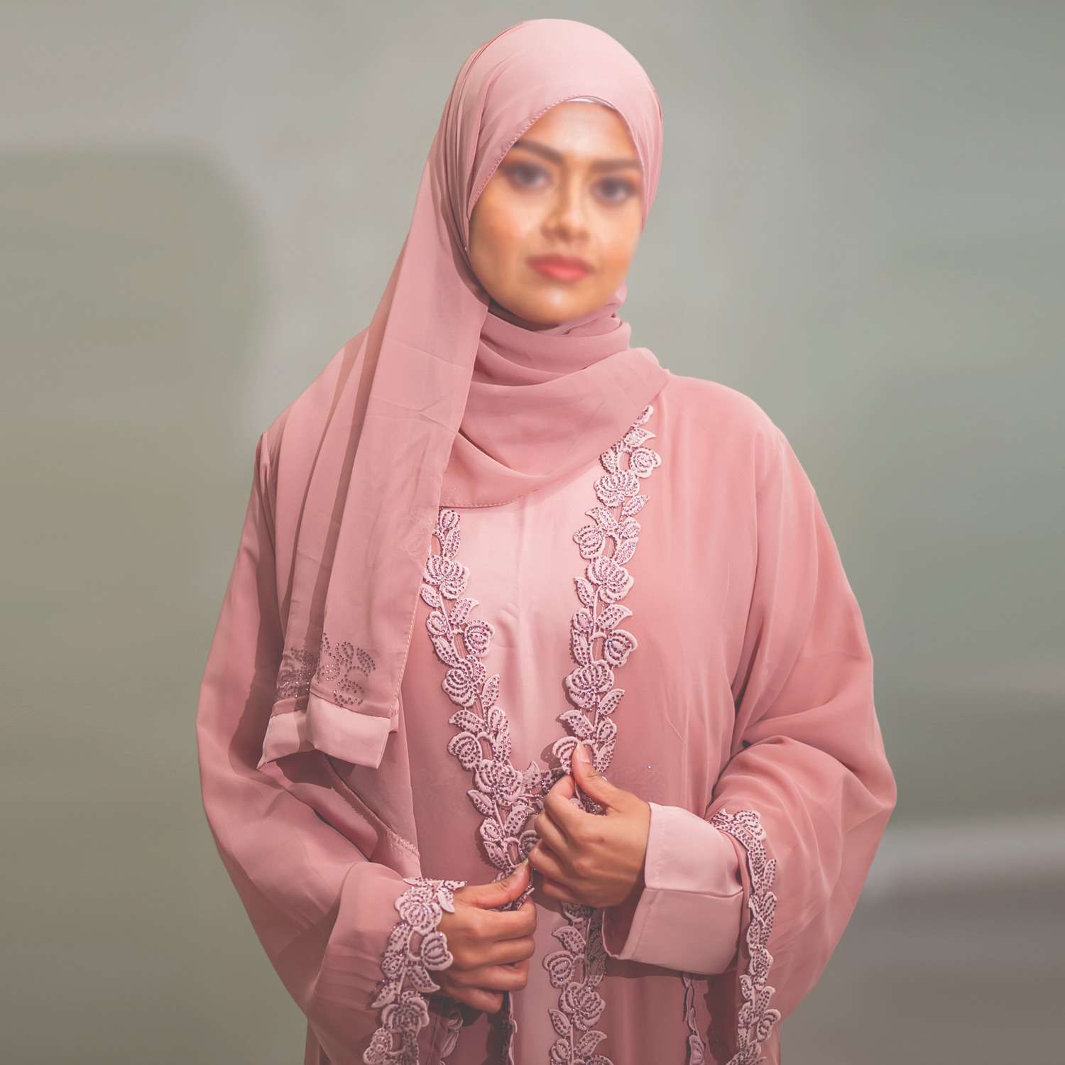 Abaya Pink - 017