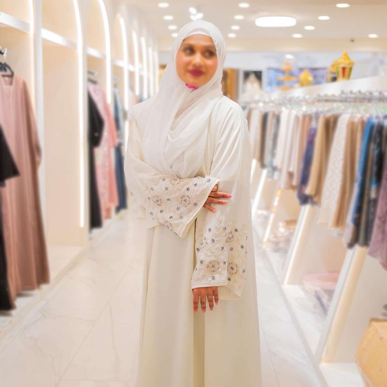 Abaya White - 014